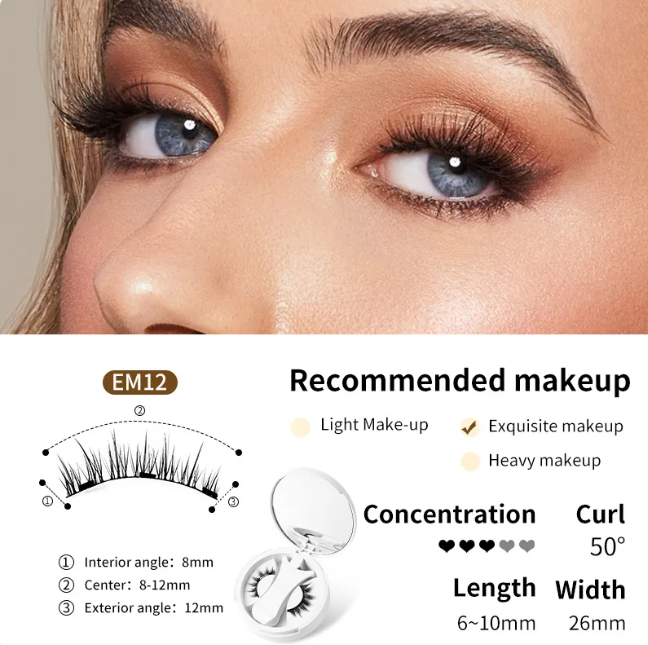 Magnetische Wimpern Set