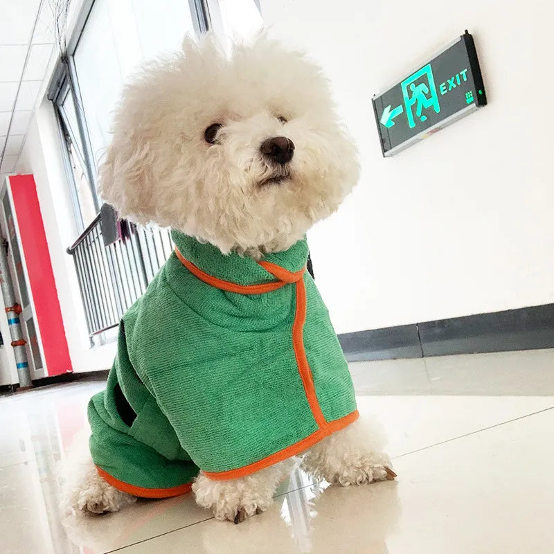 Peignoir pour animaux de compagnie à séchage rapide