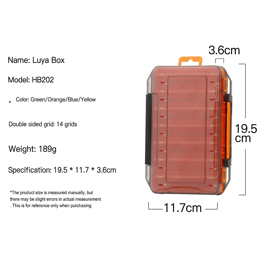 Boîte de pêche durable double face