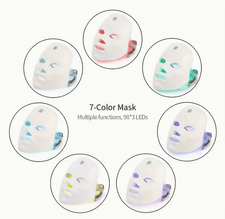 LED-Therapie-Gesichtsmaske zur Hautverjüngung