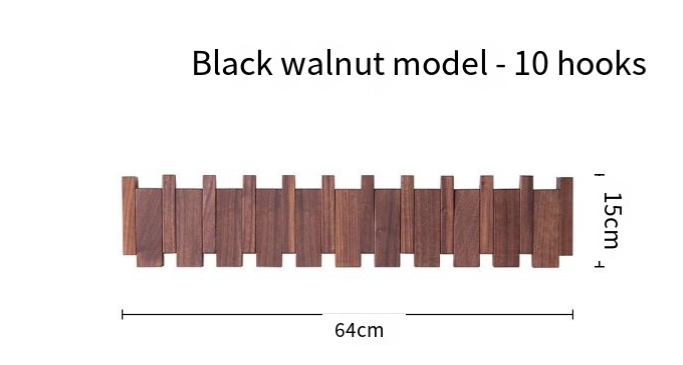 Porte-manteau mural touche de piano Simplicity (une pièce)